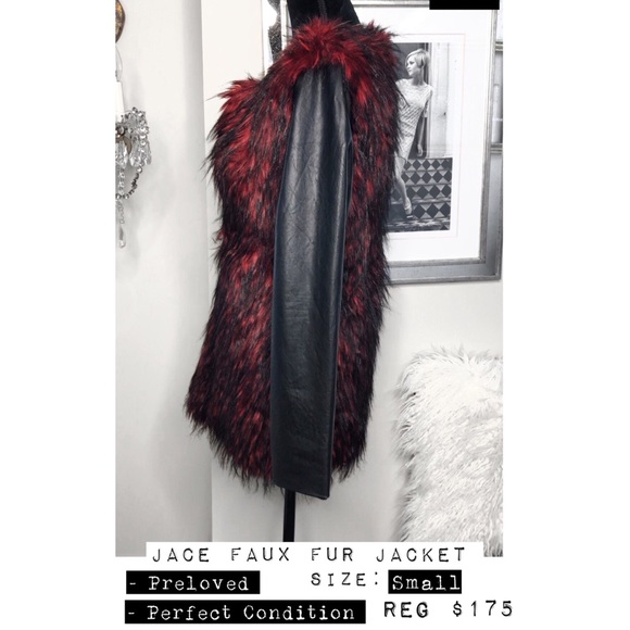 GOLDIE LONDON - JACE FAUX FUR JACKET - Picture 4 of 6